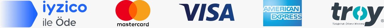 iyzico, Mastercard, Visa, American Express ve Troy ödeme yöntemleri